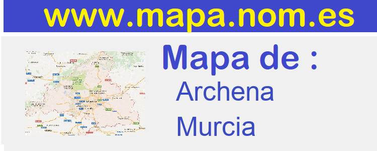 mapa de  Archena