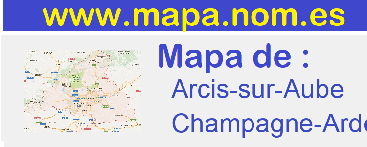 mapa de  Arcis-sur-Aube