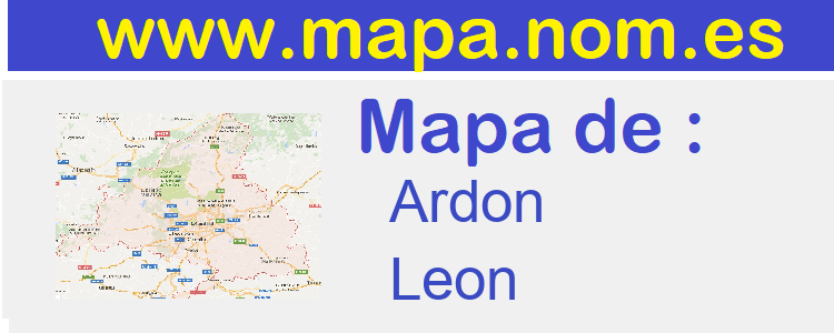 mapa de  Ardon
