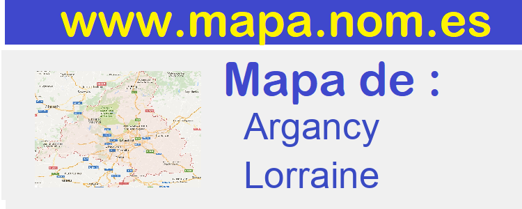 mapa de  Argancy