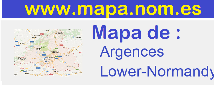 mapa de  Argences