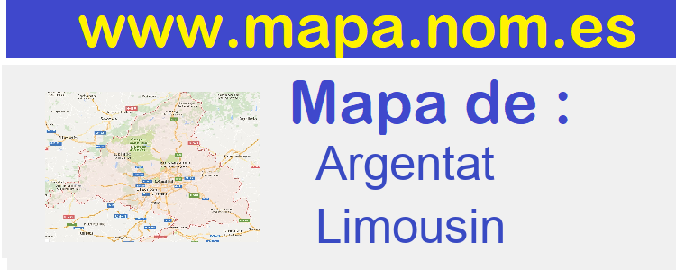 mapa de  Argentat
