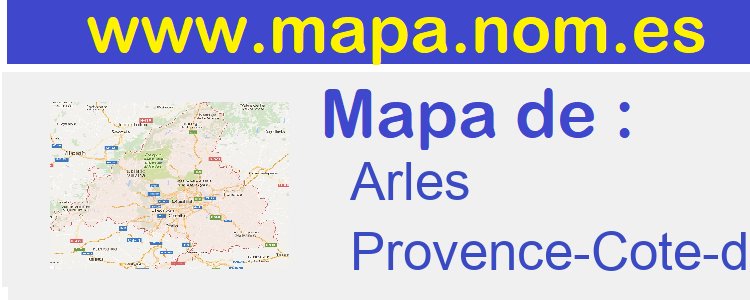 mapa de  Arles