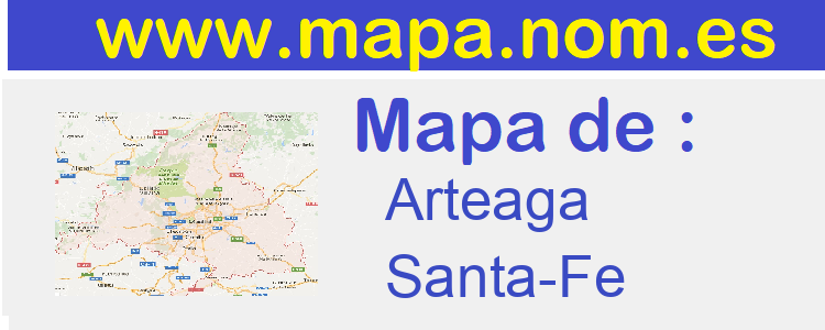 mapa de  Arteaga