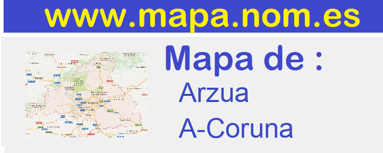 mapa de  Arzua