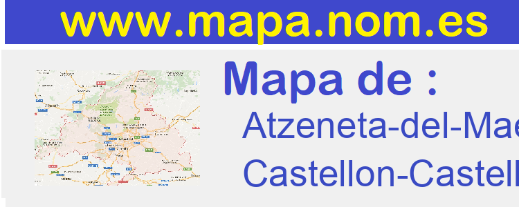 mapa de  Atzeneta-del-Maestrat