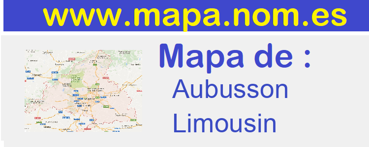 mapa de  Aubusson