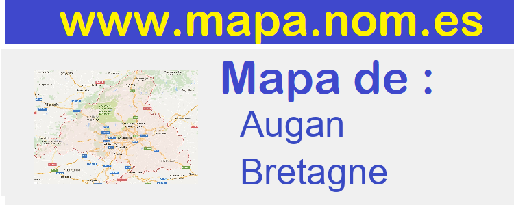 mapa de  Augan
