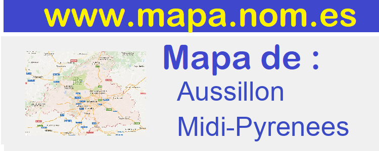 mapa de  Aussillon