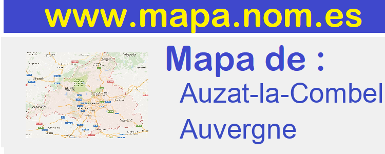 mapa de  Auzat-la-Combelle