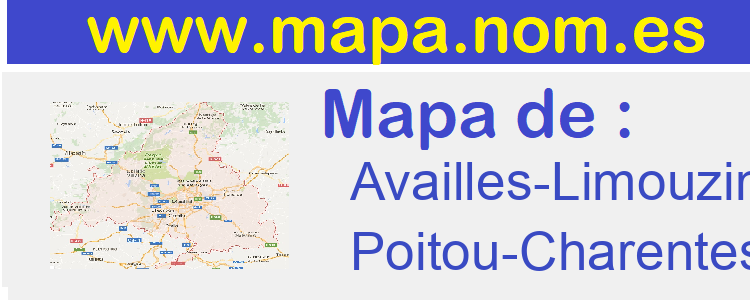 mapa de  Availles-Limouzine