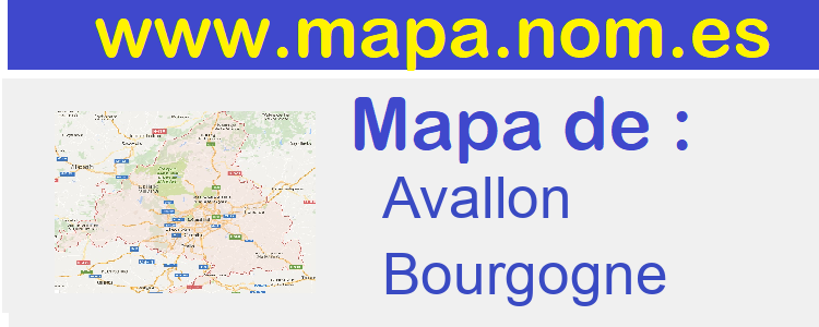 mapa de  Avallon