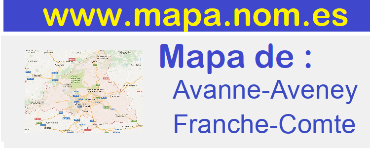 mapa de  Avanne-Aveney