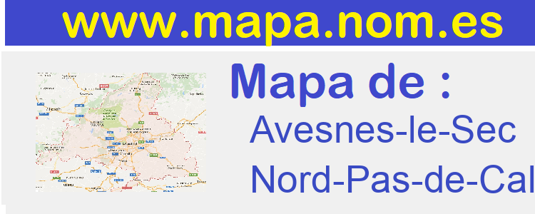 mapa de  Avesnes-le-Sec