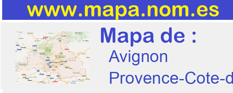 mapa de  Avignon