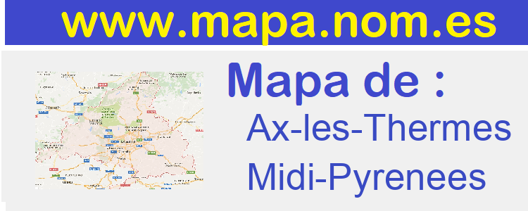 mapa de  Ax-les-Thermes