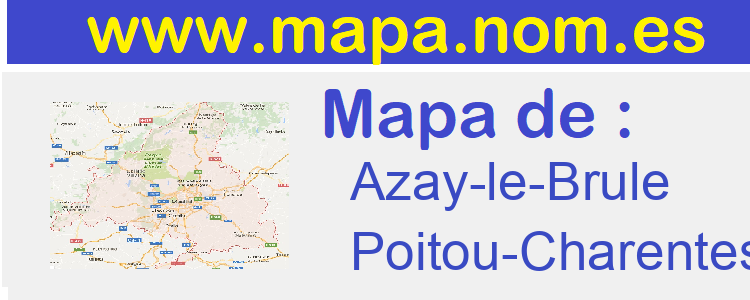 mapa de  Azay-le-Brule