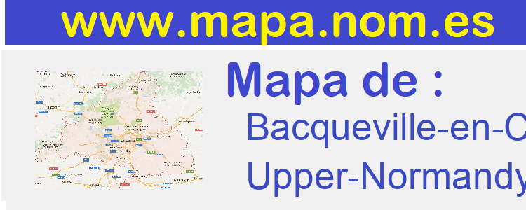 mapa de  Bacqueville-en-Caux