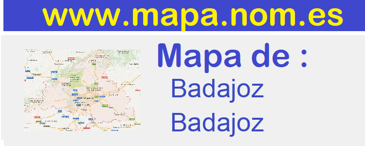 mapa de  Badajoz
