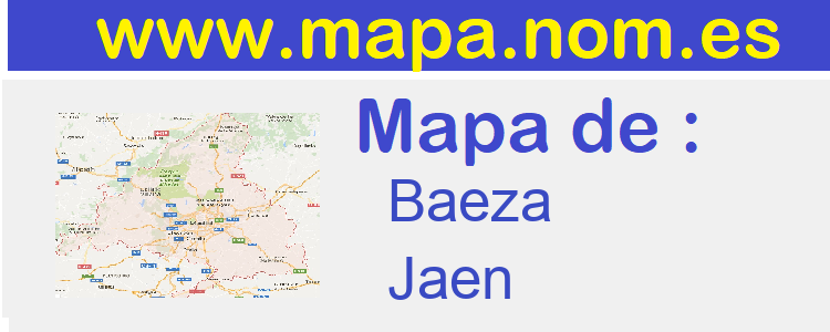 mapa de  Baeza