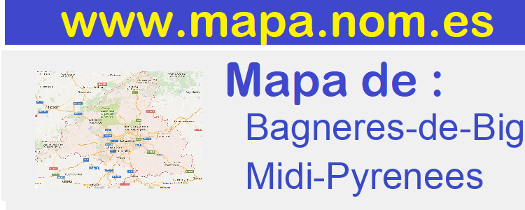 mapa de  Bagneres-de-Bigorre