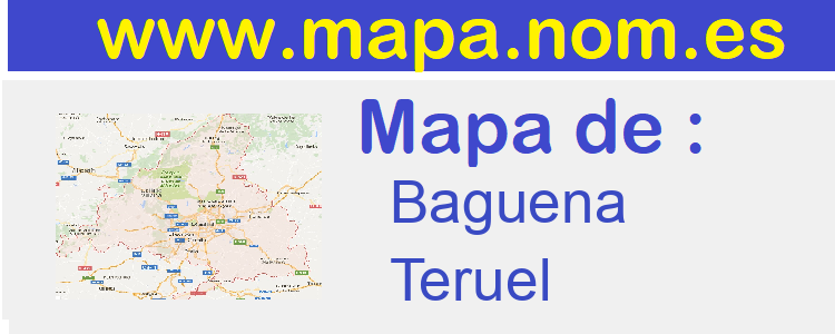 mapa de  Baguena