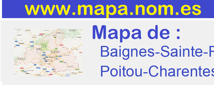 mapa de  Baignes-Sainte-Radegonde