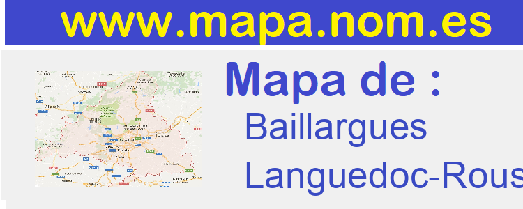 mapa de  Baillargues