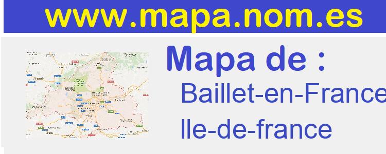 mapa de  Baillet-en-France