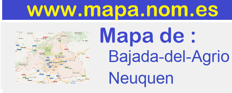 mapa de  Bajada-del-Agrio