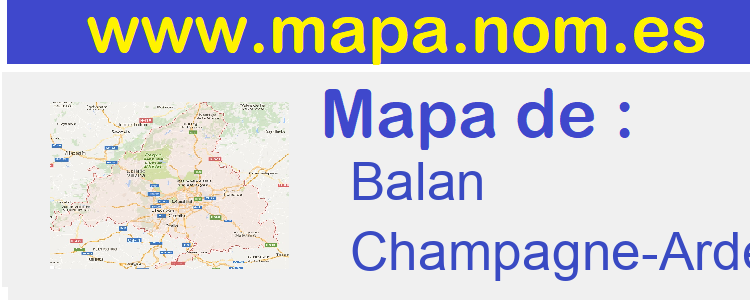 mapa de  Balan