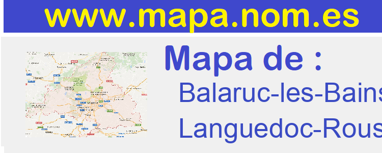 mapa de  Balaruc-les-Bains