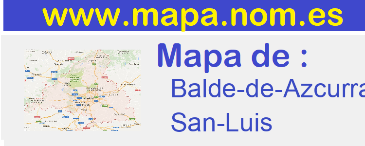 mapa de  Balde-de-Azcurra