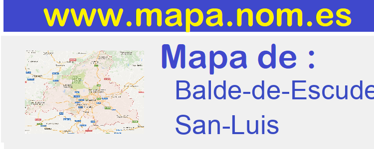 mapa de  Balde-de-Escudero