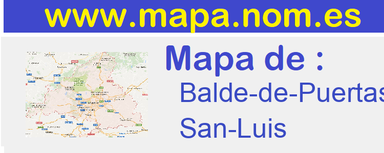 mapa de  Balde-de-Puertas