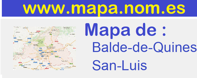 mapa de  Balde-de-Quines