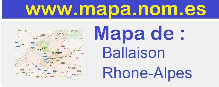 mapa de  Ballaison