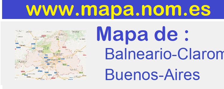 mapa de  Balneario-Claromeco