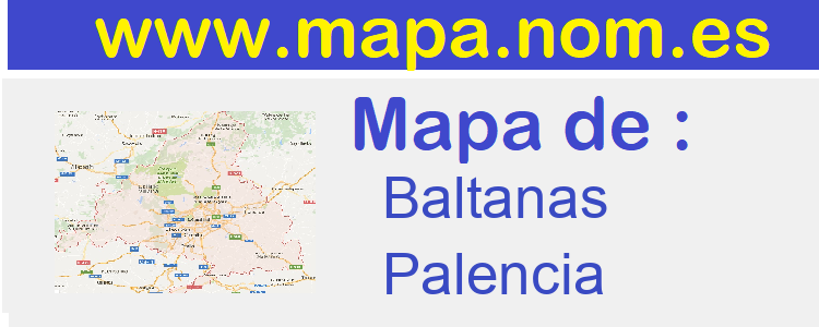 mapa de  Baltanas