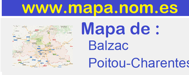 mapa de  Balzac