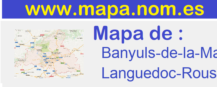 mapa de  Banyuls-de-la-Marenda
