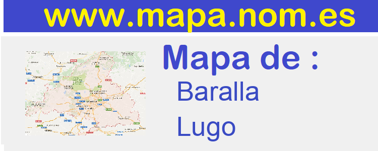 mapa de  Baralla