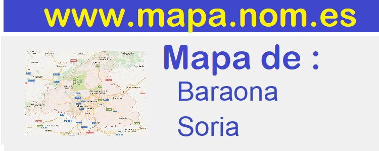 mapa de  Baraona