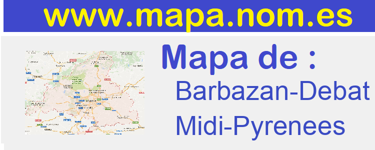 mapa de  Barbazan-Debat