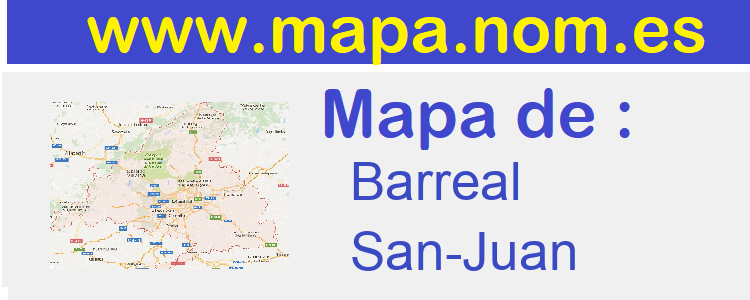 mapa de  Barreal
