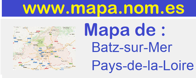 mapa de  Batz-sur-Mer