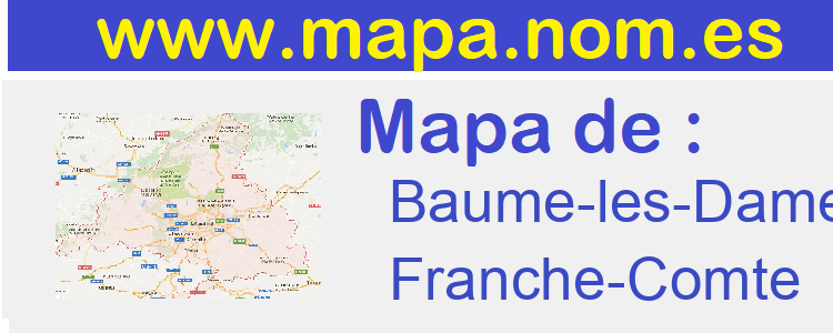 mapa de  Baume-les-Dames