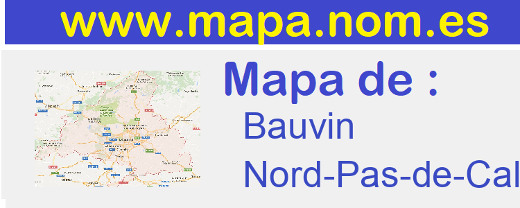 mapa de  Bauvin