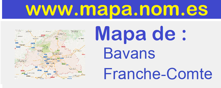 mapa de  Bavans