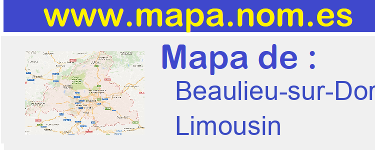 mapa de  Beaulieu-sur-Dordogne